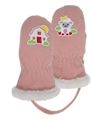 Guantes forro polar con forro de piel sintética bebé mixto isotoner