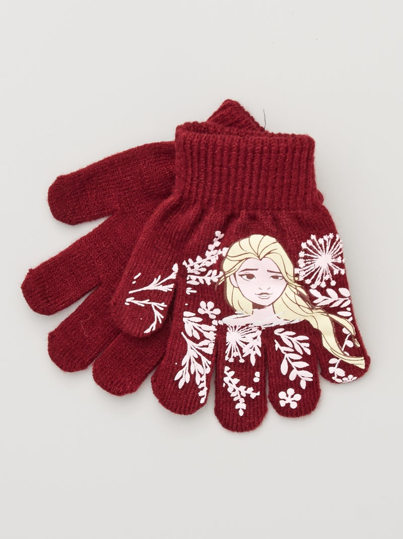 Guantes 'Frozen' burdeos - Kiabi