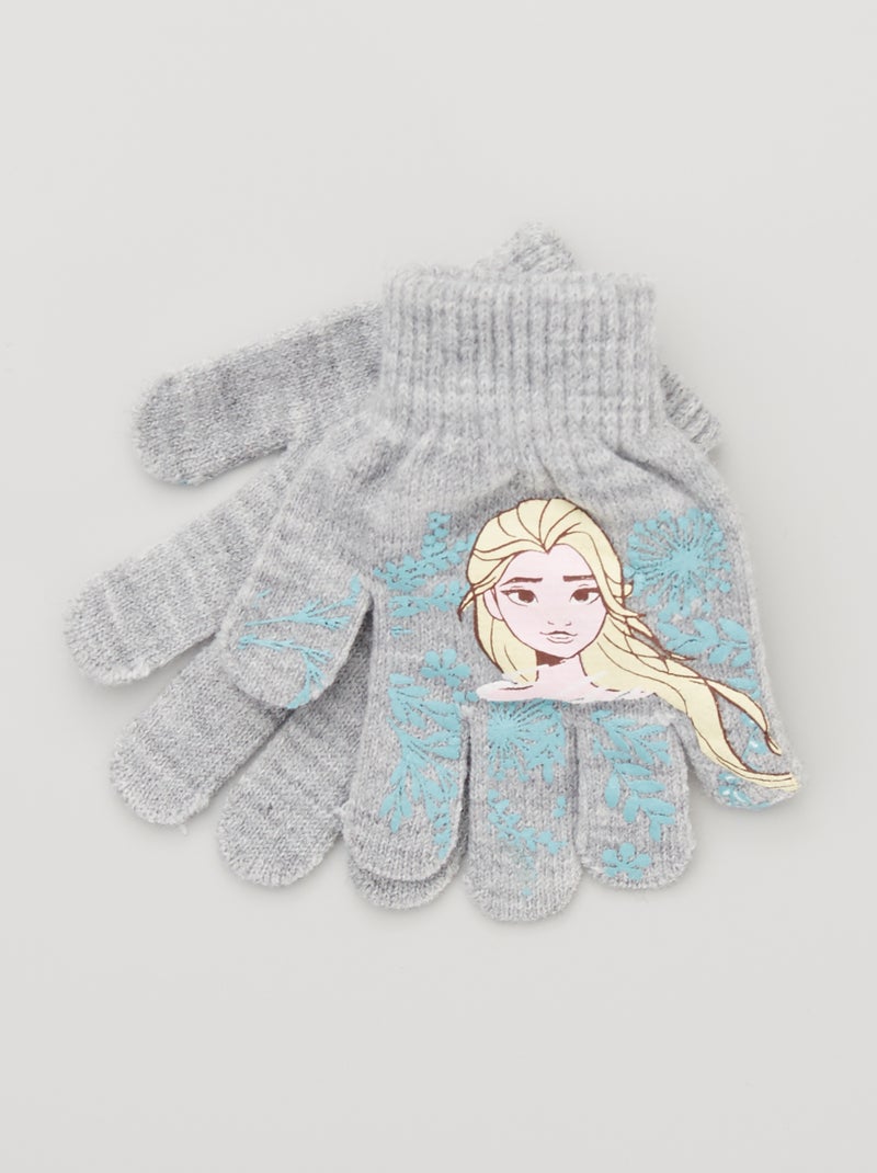 Guantes 'Frozen' gris chiné - Kiabi