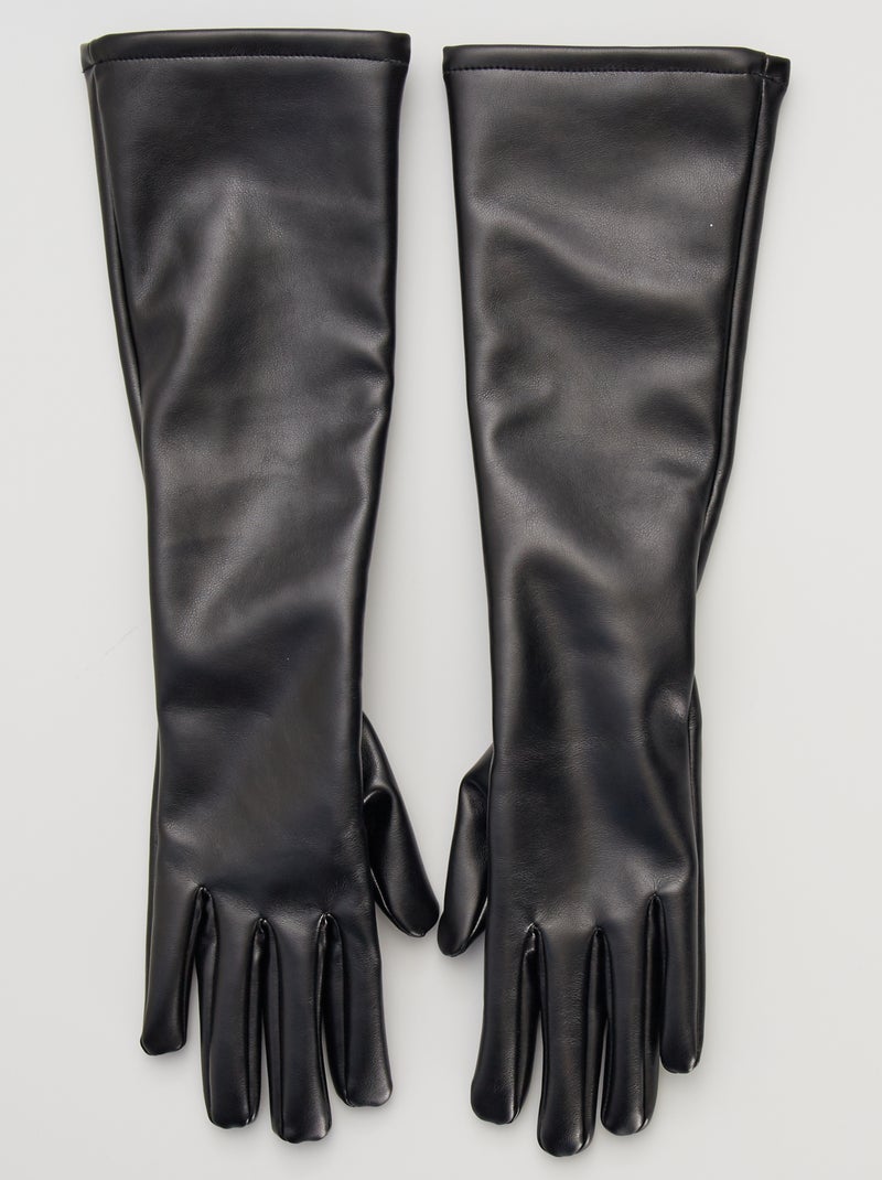 Guantes largos sintéticos negro - Kiabi