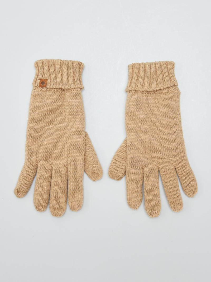 Guantes lisos MARRON - Kiabi
