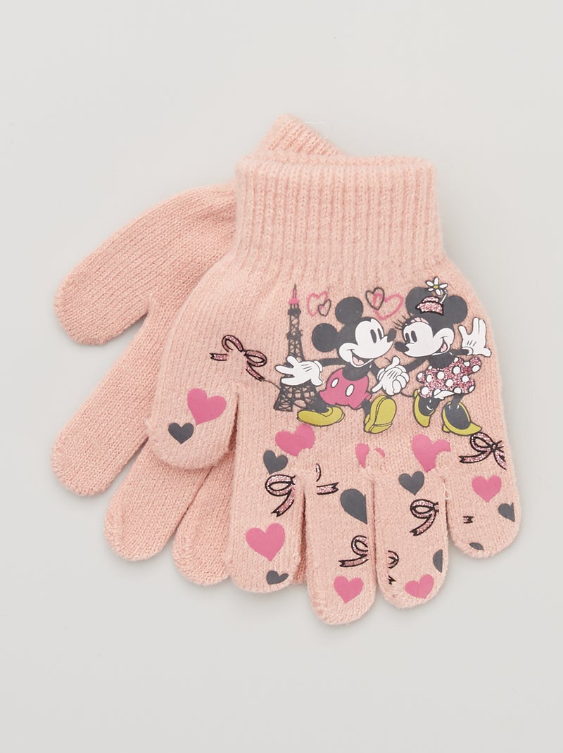 Guantes 'Minnie' rosa claro - Kiabi