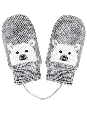 Guantes Motivo de oso - forrado con piel sintética niño mixto Isotoner