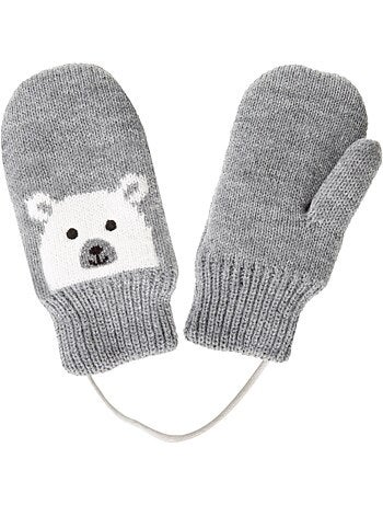 Guantes motivo de oso - forrado con piel sintética niño mixto isotoner