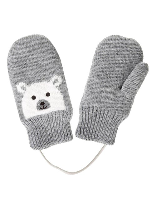 Guantes Motivo de oso - forrado con piel sintética niño mixto Isotoner - Kiabi