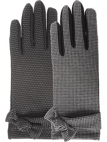 Guantes pantallas táctiles de tejido - no forradas mujer isotoner