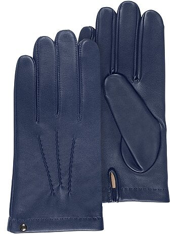 Guantes piel de cordero - forrado seda hombre