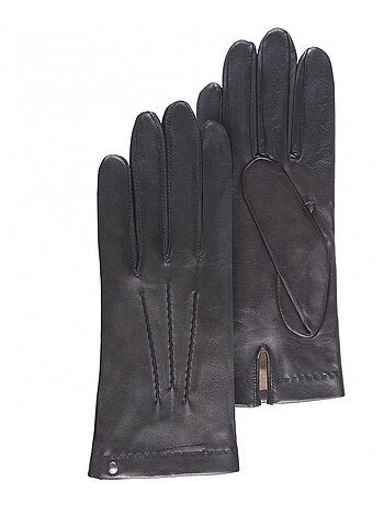 Guantes piel de cordero - forrado seda hombre isotoner