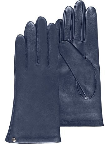 Guantes piel de cordero - forrado seda mujer