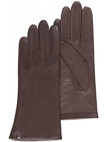 Guantes piel de cordero - forrado seda mujer isotoner