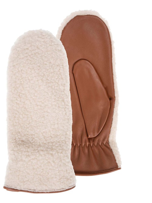 Guantes piel de cordero plena flor - forro imitación piel mujer isotoner - Kiabi Guantes piel de cordero plena flor - forro imitación piel mujer isotoner - Kiabi