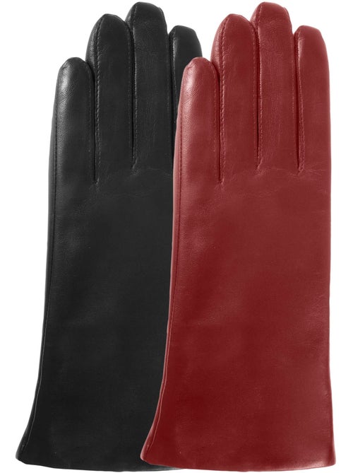 Guantes piel de cordero plena flor, forro de cachemira mujer isotoner - Kiabi Guantes piel de cordero plena flor, forro de cachemira mujer isotoner - Kiabi
