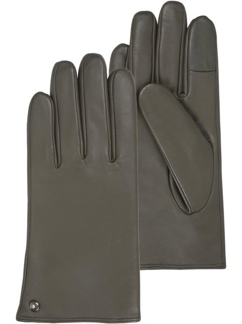 Guantes piel de cordero táctil - forro de micropiel sintética mujer isotoner - Kiabi