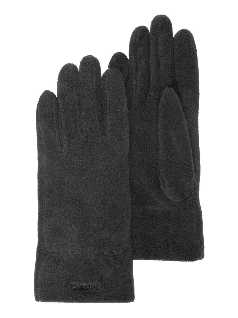 Guantes Resistente al agua, polar elástico, No forrado mujer Isotoner Negro - Kiabi