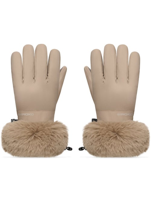 Guantes retro pelo esquí hombre y mujer langlauf camel - Kiabi