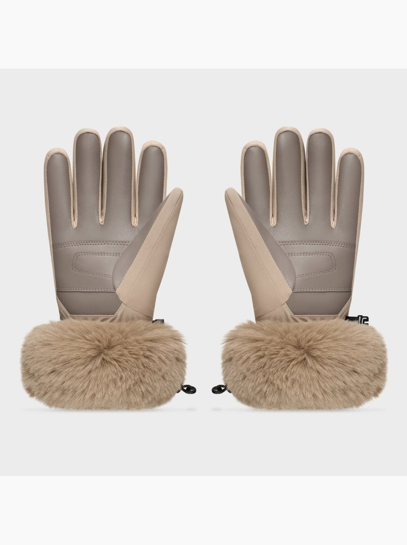Guantes retro pelo esquí hombre y mujer langlauf camel Beige - Kiabi