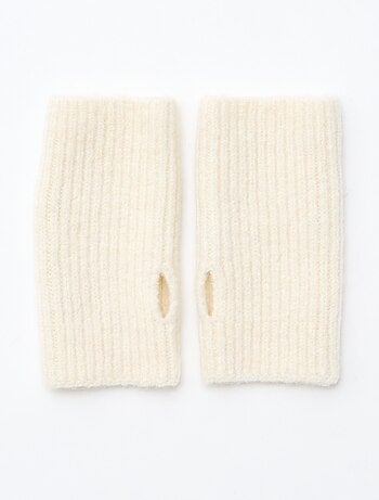 Guantes sin dedos de punto