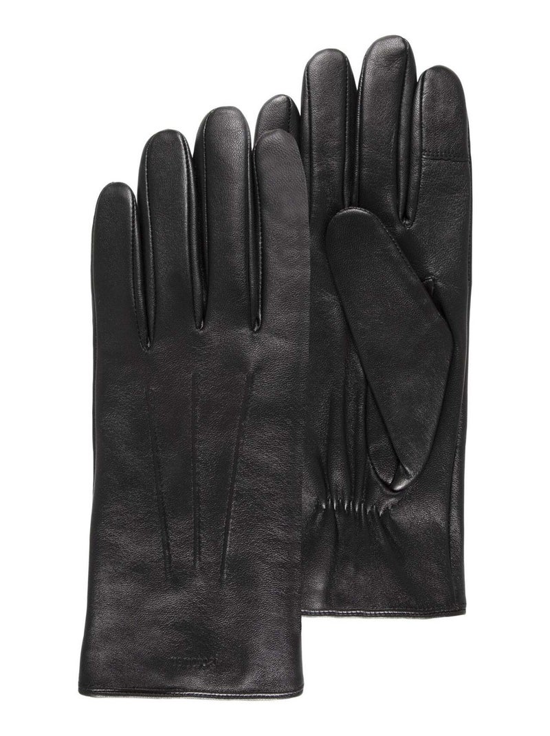 Guantes táctil, cálido, forrado de piel de oveja y vellón hombre Isotoner Negro Negro - Kiabi