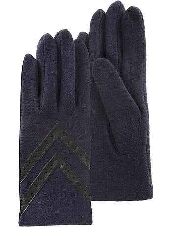 Guantes táctil, cálido, lana, no forrado mujer