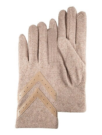 Guantes táctil, cálido, Lana, No forrado mujer Isotoner