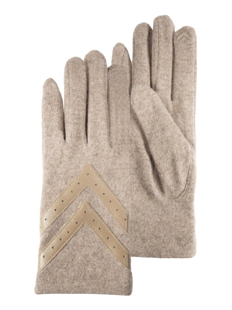 Guantes táctil, cálido, Lana, No forrado mujer Isotoner Beige - Kiabi