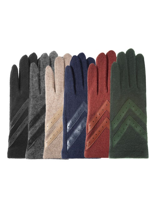 Guantes táctil, cálido, Lana, No forrado mujer Isotoner - Kiabi