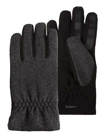 Guantes táctil, cálido y con forro polar hombre Isotoner