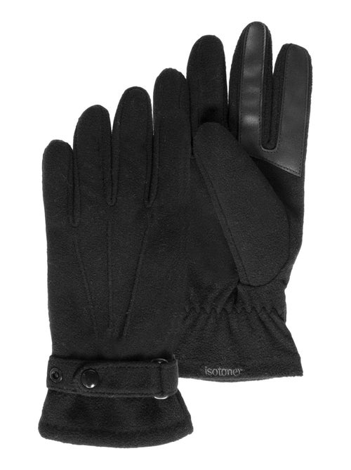 Guantes táctil, de vellón reciclado hombre Isotoner - Kiabi