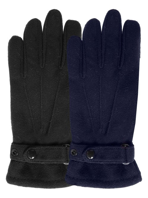 Guantes táctil, de vellón reciclado hombre Isotoner - Kiabi