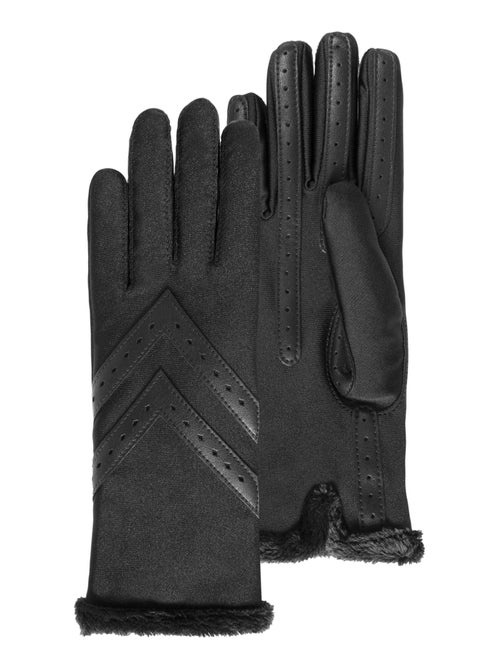 Guantes táctil en tejido reciclado, Forrado cálido, Talla única mujer Isotoner - Kiabi