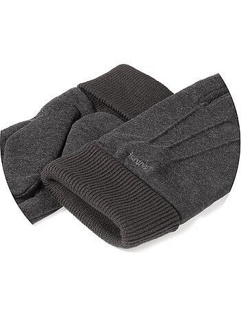 Guantes táctil en tejido suave y cálido, No forrado hombre Isotoner