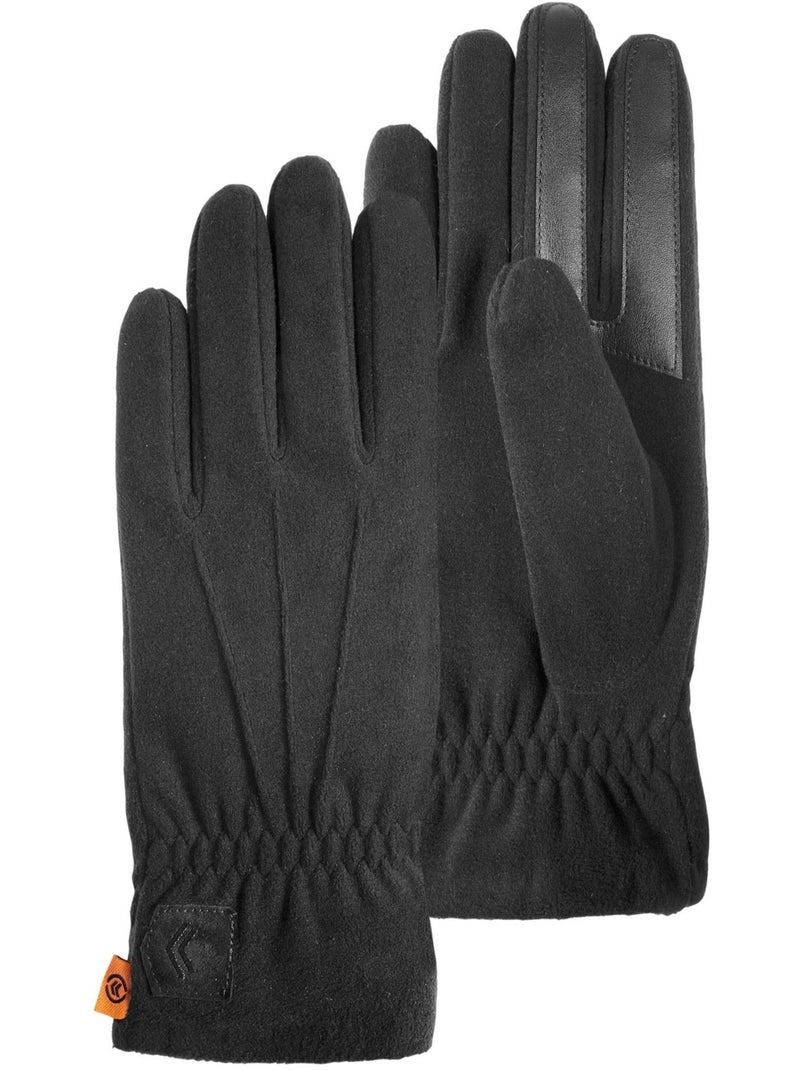 Guantes Táctiles de vellón reciclado - forro flexible hombre Isotoner Negro - Kiabi