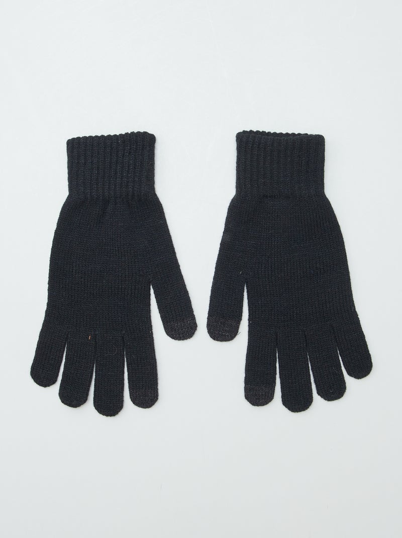 Guantes táctiles NEGRO - Kiabi