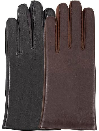 Guantes talla única, forrado de imitación de piel mujer isotoner