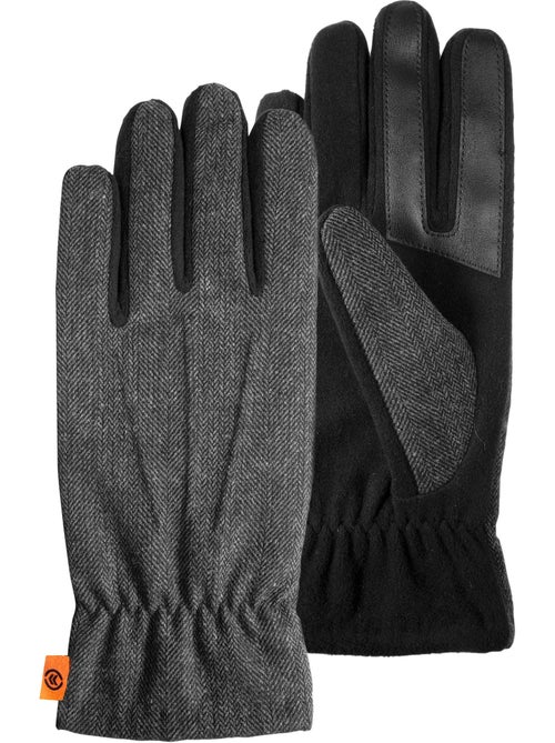Guantes tejido bimaterial/tejido polar táctil - forro flexible hombre isotoner - Kiabi