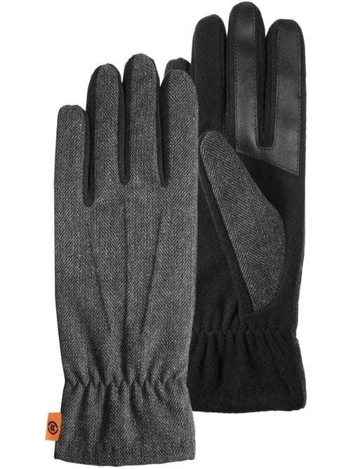 Guantes tejido bimaterial/tejido polar táctil - forro flexible hombre isotoner - Kiabi