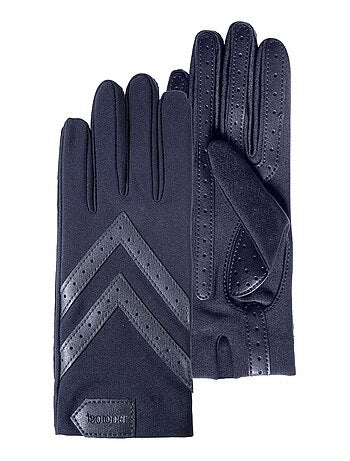 Guantes tejido elástico reciclado táctil, resistente al agua, no forrado, mujer