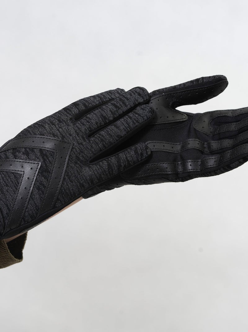 Guantes tejido elástico reciclado táctil, resistente al agua, No forrado, mujer Isotoner Negro Gris - Kiabi
