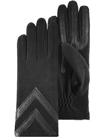 Guantes tejido polar reciclado, táctil e impermeable, no forrado mujer