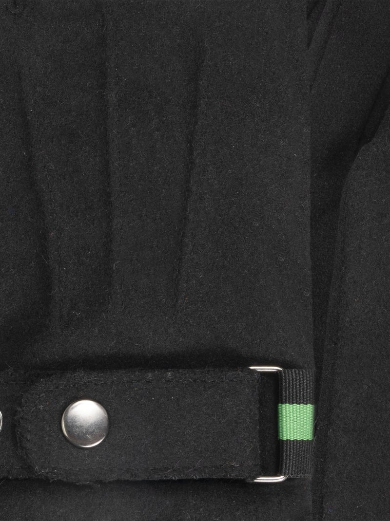 Guantes tejido táctil de lana con forro de imitación de piel hombre Isotoner Negro - Kiabi
