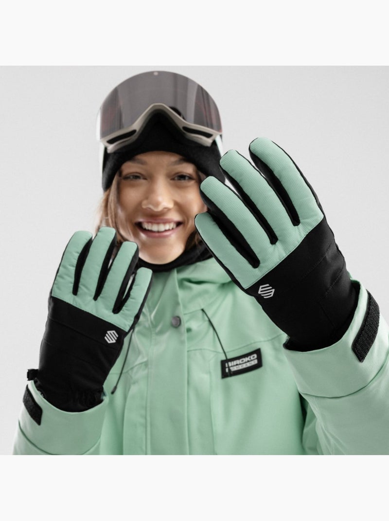 Guantes térmicos esquí esquí y nieve hombre y mujer voss dead moss Verde - Kiabi
