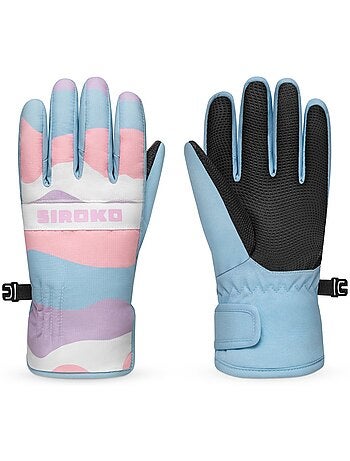 Guantes térmicos esquí niños esquí y nieve niños y niñas bubbles
