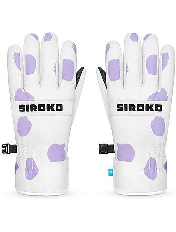 Guantes térmicos esquí niños esquí y nieve niños y niñas doodle