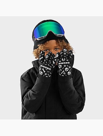 Guantes térmicos esquí niños esquí y nieve niños y niñas skull