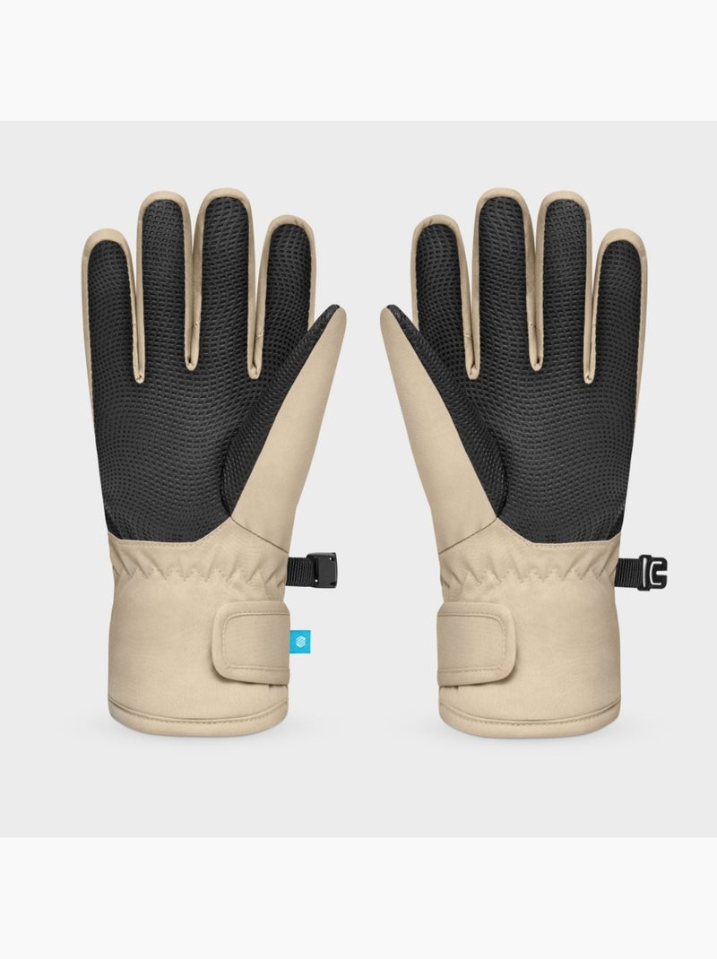 Guantes térmicos esquí niños esquí y nieve niños y niñas whiz Beige - Kiabi