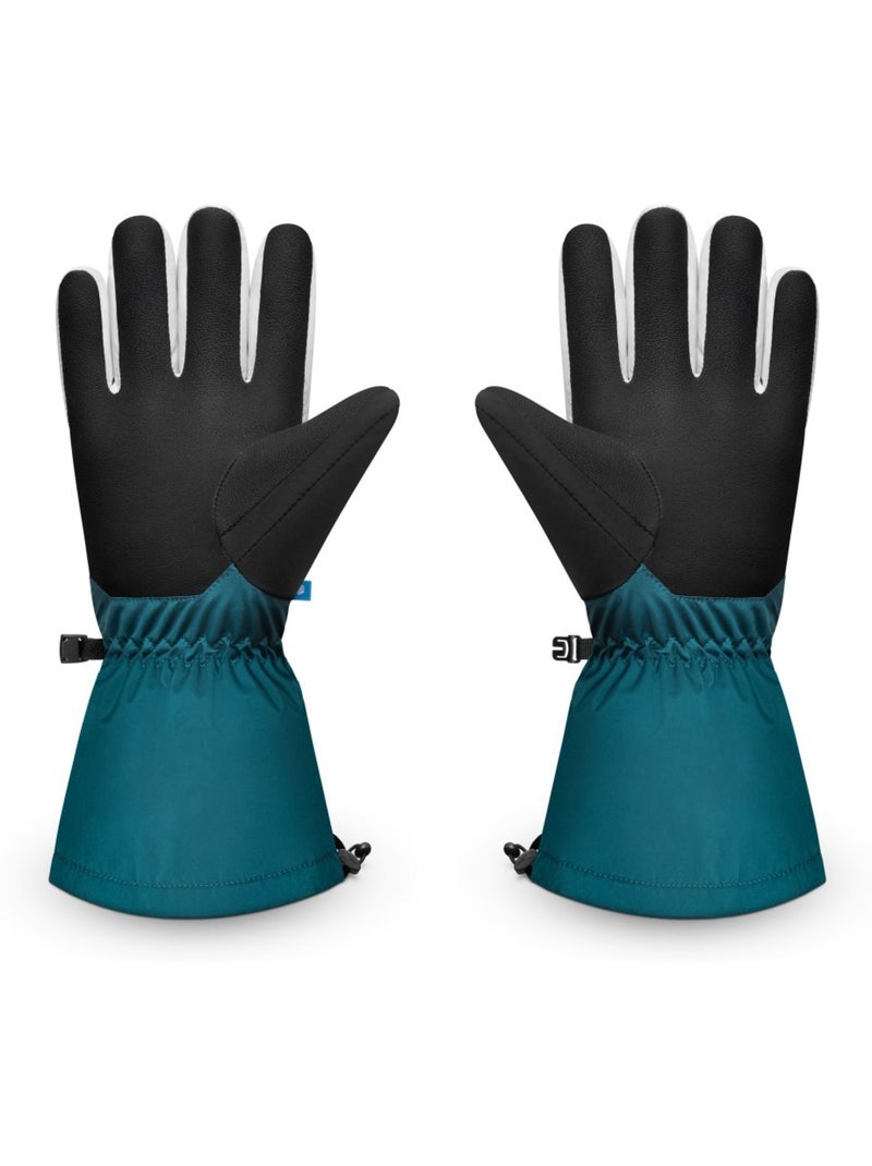 Guantes térmicos para esquí esquí y nieve hombre y mujer misty green ducky Azul - Kiabi