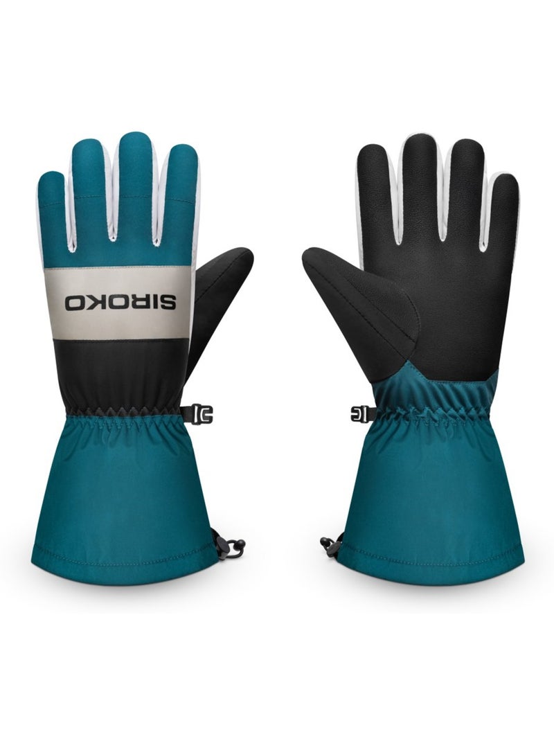 Guantes térmicos para esquí esquí y nieve hombre y mujer misty green ducky Azul - Kiabi