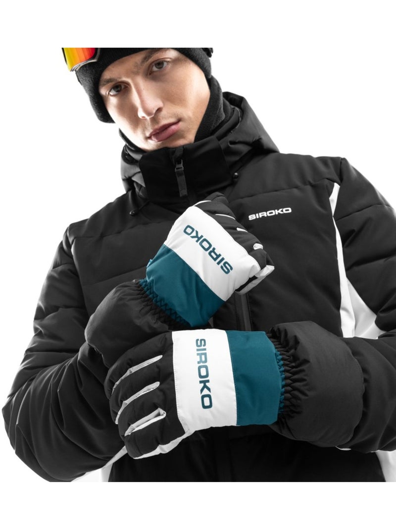 Guantes térmicos para esquí esquí y nieve hombre y mujer misty Negro - Kiabi