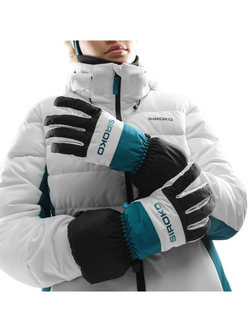 Guantes térmicos para esquí esquí y nieve hombre y mujer misty Negro - Kiabi