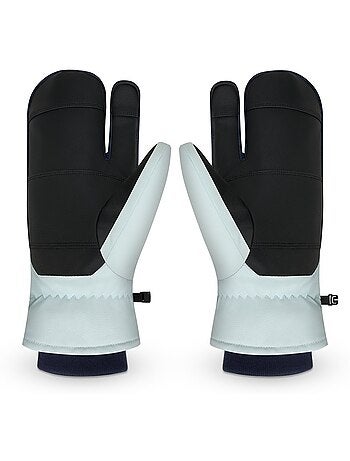 Guantes térmicos tres dedos esquí hombre y mujer glisse